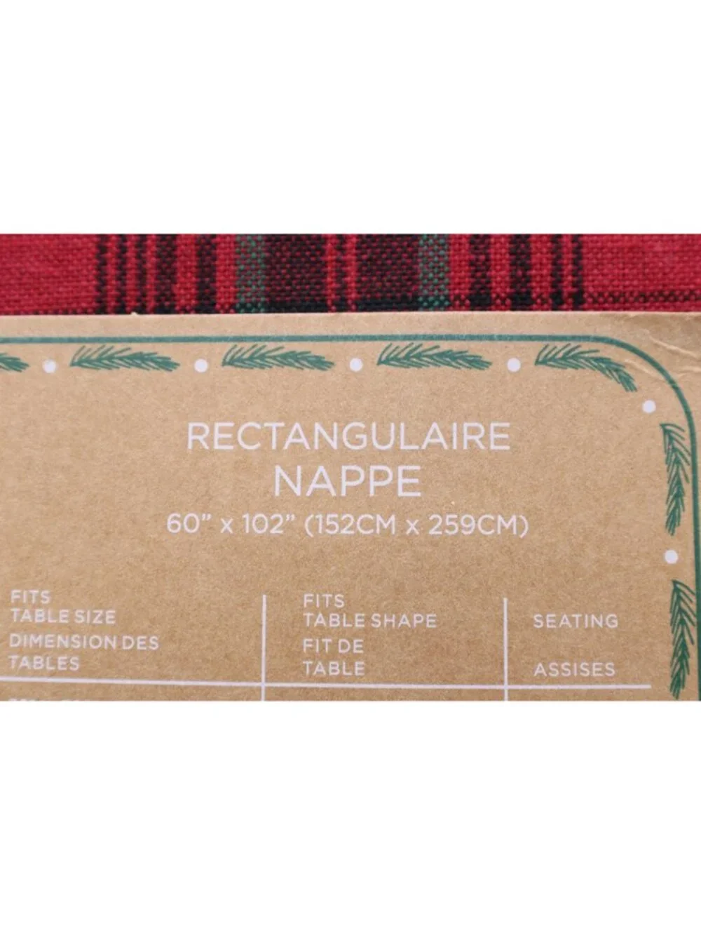 NEW Aspen Oblong Rectangular Tablecloth 60x102